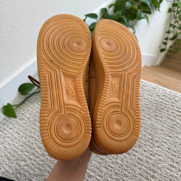 Nike Air Force 1 Wheat Flax Brown Sneakers Retro CJ9179-200 Men 12 - Picture 6 of 10